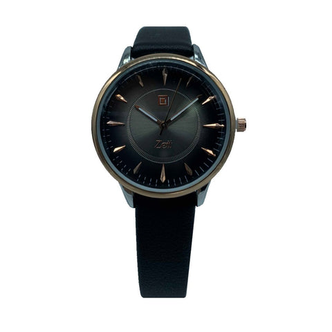 Reloj Dama Tactopiel Negro Caja-CB00019651