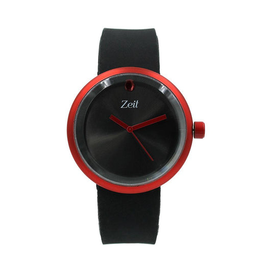 Reloj Zeit Hombre Caucho Negro  Caja Roja - CB00019991