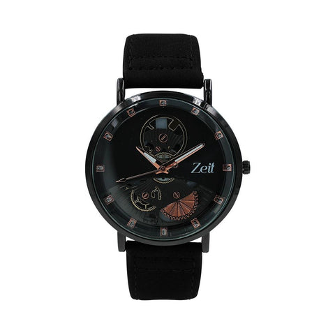 Reloj Zeit Hombre Tactopiel Negro  Caja Negra - CB00020035