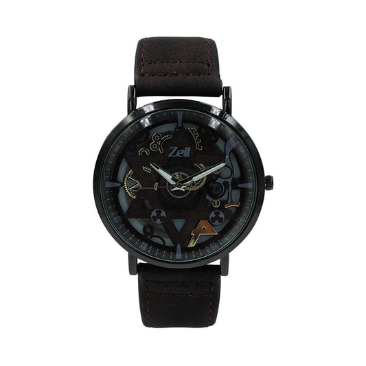 Reloj Zeit Hombre Tactopiel Café  Caja Negra - CB00020036