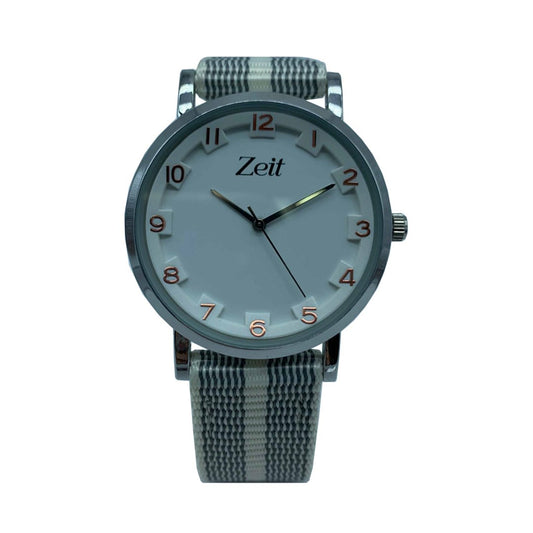 Reloj Caballero Lona Gris Blanco-CB00020173