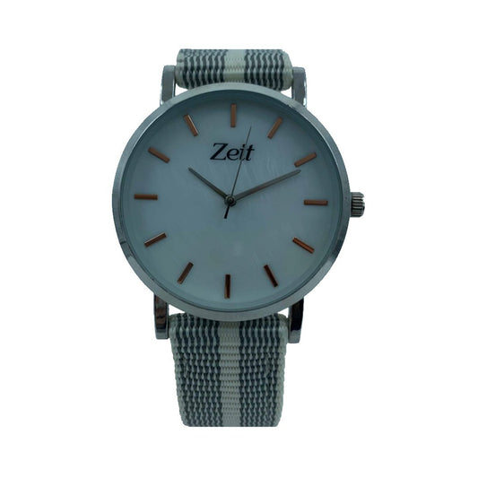 Reloj Caballero Lona Gris Blanco-CB00020176