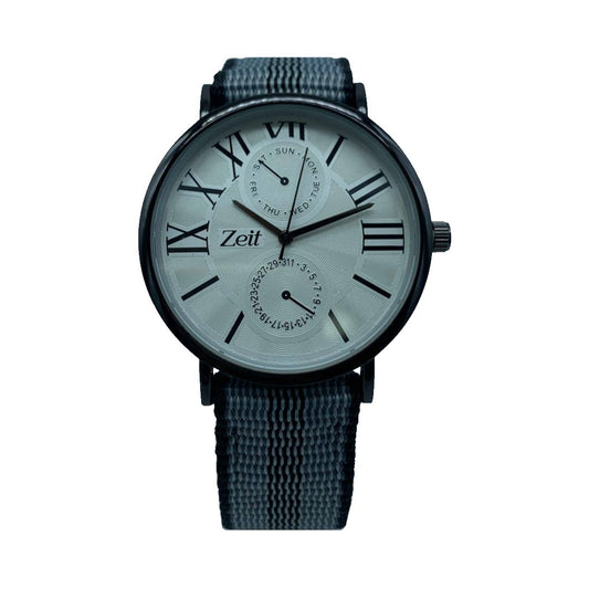 Reloj Caballero Lona Gris Negro-CB00020178