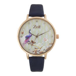 Reloj Zeit para Mujer tactopiel con gráfico floral y extensible lila 20848
