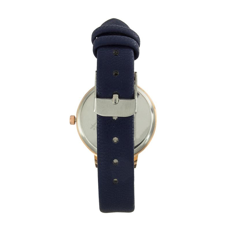 Reloj Zeit para Mujer tactopiel con gráfico floral y extensible azul 20847