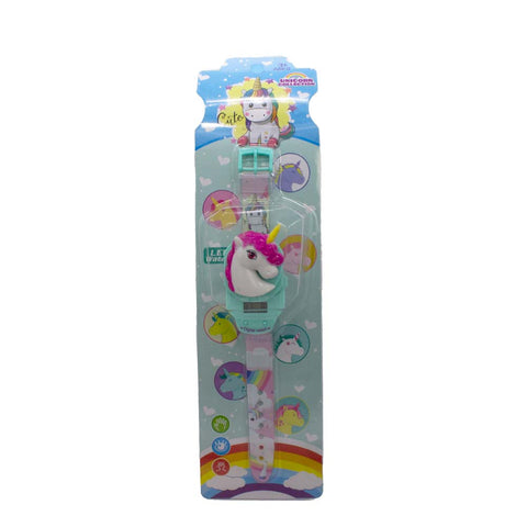 Reloj Zeit Infantil tipo Digital extensible plástico/ Diseños divertidos de unicornios
