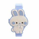 Reloj Zeit Infantil tipo Digital extensible plástico/ Tapadera de silicón con diseño de Conejo