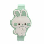 Reloj Zeit Infantil tipo Digital extensible plástico/ Tapadera de silicón con diseño de Conejo