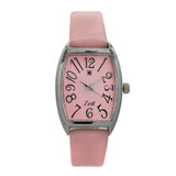Reloj Zeit de Mujer tipo Análogo extensible Tactopiel color Rosa Palido caja de Aleación en color Plateado y fijación de Hebilla.