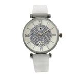 Reloj Zeit de Mujer tipo Análogo extensible Tactopiel color Blanco caja de Aleación en color Plateado y fijación de Hebilla.