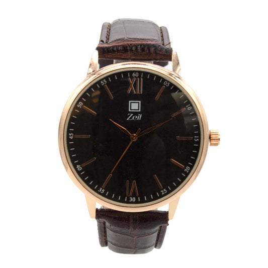 Reloj Zeit de Hombre tipo Análogo extensible Tactopiel color Blanco correa Negra