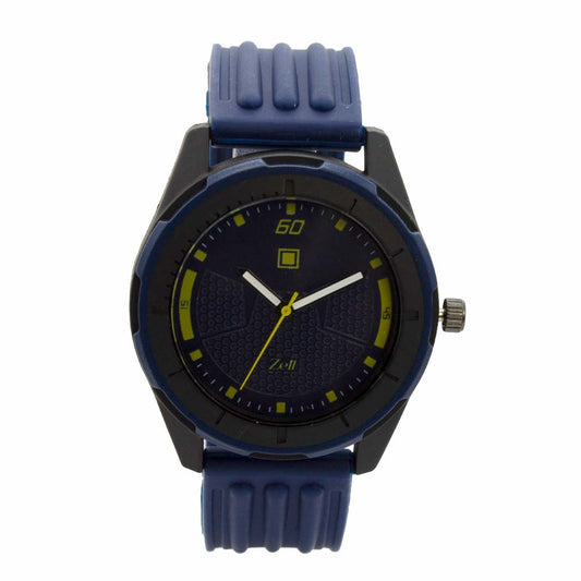 Reloj Zeit de Hombre tipo Análogo extensible Silicon color Azul Con hendiduras en correa