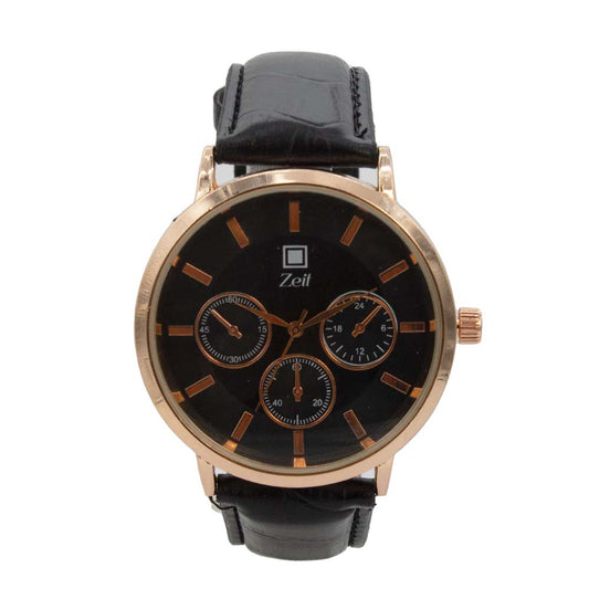 Reloj Zeit de Hombre tipo Análogo extensible Tactopiel color  Negro