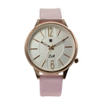 Reloj Zeit de Mujer tipo Análogo extensible Tactopiel color Rosa Palo caja de Aleación en color Oro Rosa y fijación de Hebilla.