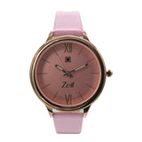 Reloj Zeit de Mujer tipo Análogo extensible Tactopiel color Gris caja de Aleación en color Oro Rosa