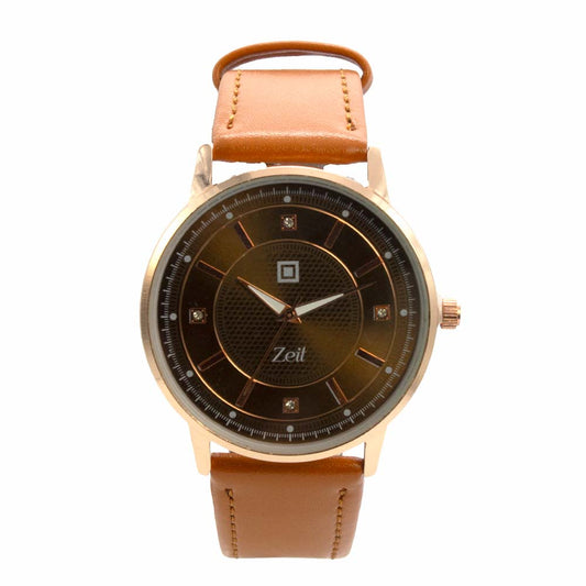 Reloj Zeit de Selecciona un valor tipo Análogo extensible Tactopiel color Naranja