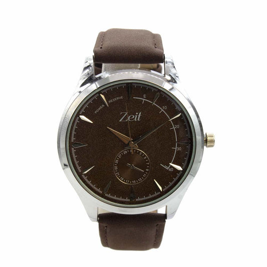 Reloj Zeit de Hombre tipo Análogo extensible Tactopiel color Café