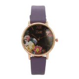 Reloj Zeit Mujer Análogo Violeta Rosa dorado/oro rosa Negro