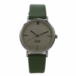 Reloj Zeit Mujer Analogo Verde Plateado/Silver Gris