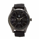 Reloj Zeit Hombre Analogo Negro Negro Negro