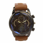 Reloj Zeit Hombre Analogo Cobre Negro Blanco