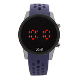 Reloj Zeit Digital Sin Género Silicón Hueso Led Rojo