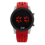 Reloj Zeit Digital Sin Género Silicón Carmin Led Rojo