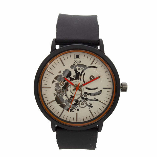 Reloj Zeit de Hombre tipo Análogo extensible Silicon color Blanco