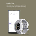 Reloj Smartwatch Nu Nordic contra el agua camuflado gris 20903