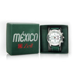 Reloj Zeit para Hombre Silicón Verde Edición México letras MEX con estuche incluido.