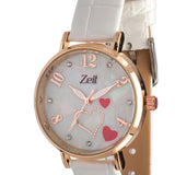 Reloj Análogo Zeit Dama Casual Correa de Tacto Piel Diseño