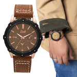 Reloj Análogo Zeit Casual Hombre Tacto Piel